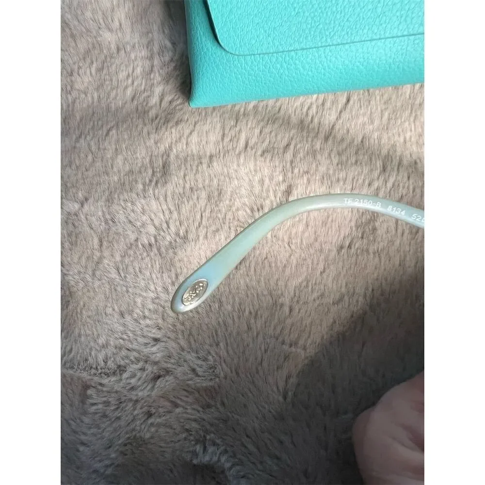 Tiffany & Co Women's Eyeglasses Case Black w/ Blue Accents Full Rim